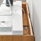 Modway - Kinetic Support mural de 49" Bureau - White Natural-Assemblée requise
