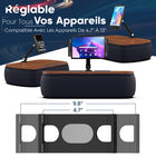 ShoppingAll - Support de tablette réglable avec coussin et oreiller - Gris-7