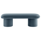 Modway - Orla Performance Velvet Banc - Cadet Blue-7