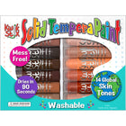 Kwik Stix - Ensemble de bâtons de peinture tempera pour tons de peau, paquet de 14-Pas de tasses, blouses ou brosses