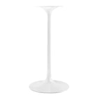 Modway - Lippa 28 po Carré Bois Bar Table, Blanc-Tampon feutre non marquant