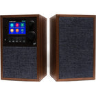 Grace Digital Mondo Elite Alto Smart Internet Radio avec haut-parleur accessoire - Bluetooth - Walnut-En plus des applications intégrées et des bases de données des stations de radio, faites jouer n’importe quel son par Bluetooth ou Wi-Fi à partir d’une application activée par Chromecast sur votre téléphone intelligent ou votre ordinateur
