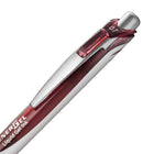 Pentel - EnerGel Rechargeable Rétractable Stylo à Encre Gel - 0,7mm - Encre Bordeaux-Prise caoutchoutée permet un grand confort d’écriture et un meilleur contrôle.