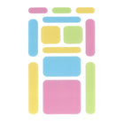 The Pencil Grip - TPG88206 Bandes Zen - Zen n'importe où - Pastel cahoteux - 13 par ensemble - 6 ensembles-Sécurité : Fabriqué avec des matériaux non toxiques et adaptés aux enfants.