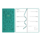 Letts - 2026 Agenda hebdomadaire Woodland - 6-7/8 po x 3-1/8 po - Vert - Multilingue-12 mois: janvier 2026 - décembre 2026