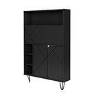 Nexera - Bureau mural Slim, Noir-6