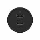 Otterbox - Chargeur de Voiture à Double USB à Charge Rapide Premium - Noir-Doublez votre consommation d'énergie avec deux ports de charge rapide qui alimentent votre téléphone jusqu'à 58 % en 30 minutes*