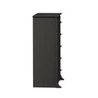 Prepac Riverdale – Commode à 5 tiroirs, noir délavé, (HDC-3345-V)-Dimensions intérieures : 24,75 larg. x 5 haut. x 12,5 prof. (po) (tiroir)