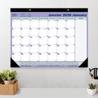 Blueline - 2026 Calendrier sous-main mensuel - 21-1/4 po x 16 po - Bilingue-Sections pour notes sur chaque page 