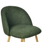 Homy Casa - Tabourets de Bar 26'' avec Siège Tissu Vert - Paquet de 2-Dimensions Généreuses du Siège : Le siège offre une largeur de 16.5" et une profondeur de 15.2", assurant un espace assis suffisant