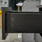 HOMCOM - Table de chevet avec 3 tiroirs - marron-Style moderne adapté à votre chambre, salon ou bureau à domicile 