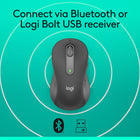 Logitech Signature M650L Left Souris Sans Fil - Graphite-Boutons de Côtés Programmables: Personnalisez les boutons de côtés de la souris d'ordinateur avec Logitech Options+, sur Windows et macOS. Ajoutez vos raccourcis favoris comme copier/coller
