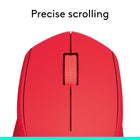 Logitech - M280 souris sans fil - Rouge-Contrôle fluide du curseur: découvrez un suivi précis (jusqu’à 1 000 PPP) et une sélection facile du texte avec cette souris sans fil pour ordinateur portable grâce au capteur optique avancé de Logitech	