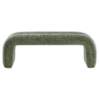 Modway - Dax Chenille de 50,5" Rembourré Banc d’accent - Basil-Capacité de poids : 331 lb.