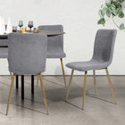 FurnitureR - Chaise de salle manger grise, ensemble de 4, SCARGILL GREY-6