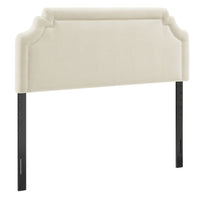 Modway - Magnolia Tissu rembourré Tête de lit Queen size - Écru-Tissu tissé en bruyère tissé