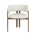 Brassex - Chaise de visite 572834 Bailey - ensemble de 2 - crème-Comprend : 2 chaises de salle à manger