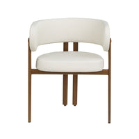 Brassex - Chaise de visite 572834 Bailey - ensemble de 2 - crème-Comprend : 2 chaises de salle à manger
