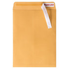 Jam Paper - Enveloppes haut de gamme Open End avec fermeture adhésive, 9 po H x 12 po l, Kraft Manille brun, Paquet de 100-Les enveloppes sont dotées d'une bande autocollante pour une fermeture rapide et facile