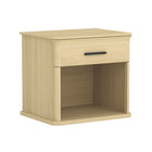 Manhattan Comfort - Table de nuit traditionnelle Clifford à 1 tiroir - Chêne naturel-Design compact et fonctionnel idéal pour les chambres, les chambres d'amis ou les petits espaces