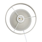 Simple Designs - Petite lampe de table du milieu du siècle - bois clair et gris clair-Des combinaisons de base et d'abat-jour supplémentaires sont disponibles