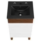 Modway - Render 18" Vanette de salle de bain - Noyer blanc Noir-8