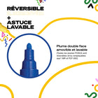 Uni - POSCA Marqueurs à peinture à base d’eau avec pointe pinceau réversible - 1,0 mm/4,0 mm - couleurs assorties - paquet de 16-L’encre vive et opaque est permanente sur les surfaces poreuses et effaçable sur la plupart des surfaces non poreuses