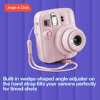 Fujifilm - Appareil instantané instax mini 13 - Rose bonbon-Dragonne intégrant un accessoire de réglage de l'angle pour l'appareil