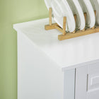 HOMCOM - Buffet 45,3 po L - blanc-Conception anti-basculement pour aider à éviter les chutes 