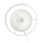 Simple Designs - Petite lampe de table du milieu du siècle - bois clair et blanc-Des combinaisons de base et d'abat-jour supplémentaires sont disponibles