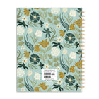 Orange Circle - Studio 2027 Agenda très grand format à spirale - 11 po x 8-1/2 po - Motif floral sauge - Bilingue-Entièrement coloré et incluant une page d’autocollants