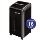 Fellowes - Dechiqueteuse Powershred 225Mi à coupe micro, 16 feuilles-Type de panier : Boîtier avec corbeille à papier