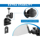 Mount-It! - Paire de supports muraux universels à profil bas pour enceintes-Capacité de charge : 3,5 kg