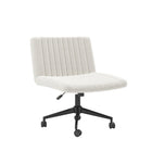 Brassex - Destan Chaise de bureau - blanche-Design contemporain