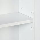 kleankin - Armoire murale de salle de bain pour salon et entrée - blanc-Couleur : Blanc