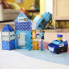 Magna-Tiles - Ensemble de construction magnétique Poste de police 35 pièces-Ce qui le rend unique: L’ensemble Poste de police MAGNA-TILES de 35 pièces regorge d’action et d’imagination, avec un châssis rétractable, une tuile son et lumière et des figurines de policiers à mélanger et assortir pour un jeu créatif et des aventures héroïques sans fin