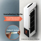 Heat Storm - Radiateur infrarouge mural de luxe 1000 W avec Wi-Fi-Thermostat intégré avec capacités Wi-Fi