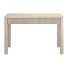 Hudson&Canal - Bureau Mendoza 48'' - Aulne Blanc-Fabriqué à partir de matériaux MDF robustes dans une finition blanche en aulne fabriquée à la main