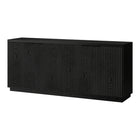 Hudson&Canal - Table buffet Mansfield 68" L - Grain noir-Le dessus a une capacité de poids de 75 lb, la zone de rangement intérieure peut contenir 20 lb sur chaque étagère