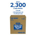 Royale - Tiger Papier Essuie-tout - paquet de 24- Les produits de papier Royale sont carboneutres. Chaque année, les forêts que nous gérons absorbent plus de carbone que ce qui est émis pendant le cycle de vie des produits de papier Royale