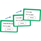 Ressources créées par l'enseignant Jeu de mots Jeu de mots « J'ai, qui a la vue », 1re année -Chaque boîte contient QUATRE jeux de cartes pour QUATRE jeux différents.