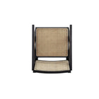 Manhattan Comfort - Hamlet fauteuil d’appoint style industriel chic 22,64" - noir et cannage naturel - lot de 2-Garantie limitée du fabricant de 30 jours