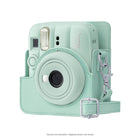 Fujifilm - Étui pour appareil instax mini 13 - Vert lagune-Rabat amovible vous permettant d'utiliser votre appareil sans devoir le sortir de l'étui