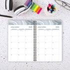 Staples - Agenda scolaire hebdomadaire/mensuel marbre 2025-2026 - 8 1/2 po H x 5 1/2 po l - gris - bilingue-Format des pages : 8 1/2 po H x 5 1/2 po l