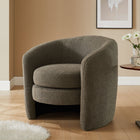 Modway - Affinity Rembourré Tissu Boucle Fauteuil à dossier incurvé - Caillou-Rembourrage en mousse dense
