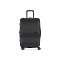 Swiss Mobility SFO 24 po Valise moyenne rigide - Noir-Roues doubles à 360 degrés (8 roues) pour un roulement sans effort