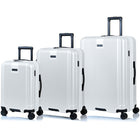 Champs - Ensemble de bagages 3 pièces Marquis - Blanc-Conçu pour durer. Coque rigide en polycarbonate légère, résistante à l’eau et durable
