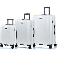 Champs - Ensemble de bagages 3 pièces Marquis - Blanc-Conçu pour durer. Coque rigide en polycarbonate légère, résistante à l’eau et durable