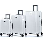 Champs - Ensemble de bagages 3 pièces Marquis - Blanc-Conçu pour durer. Coque rigide en polycarbonate légère, résistante à l’eau et durable