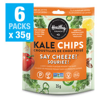 Healthy Crunch - Chips de chou frisé Say Cheese, 6 unités x 35 grammes-Sans gluten